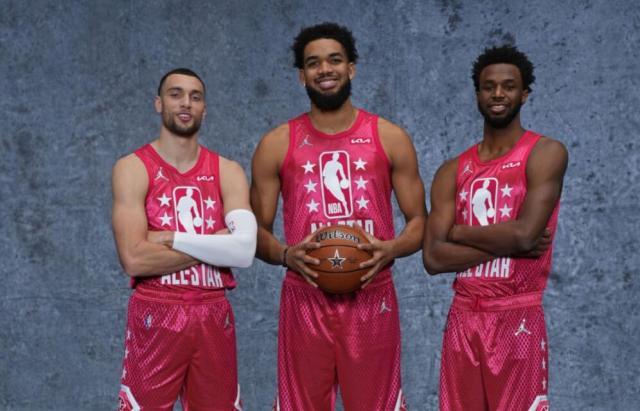 kaiyun-维金斯+唐斯+拉文再聚首！森林狼三少7年沉浮蜕变